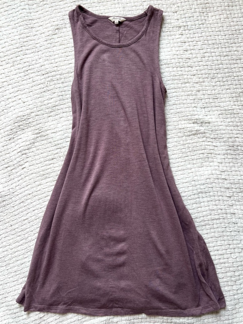 Madewell Mauve Sleeveless Swing Dress Size Small Casual Minimalist Soft Girl
